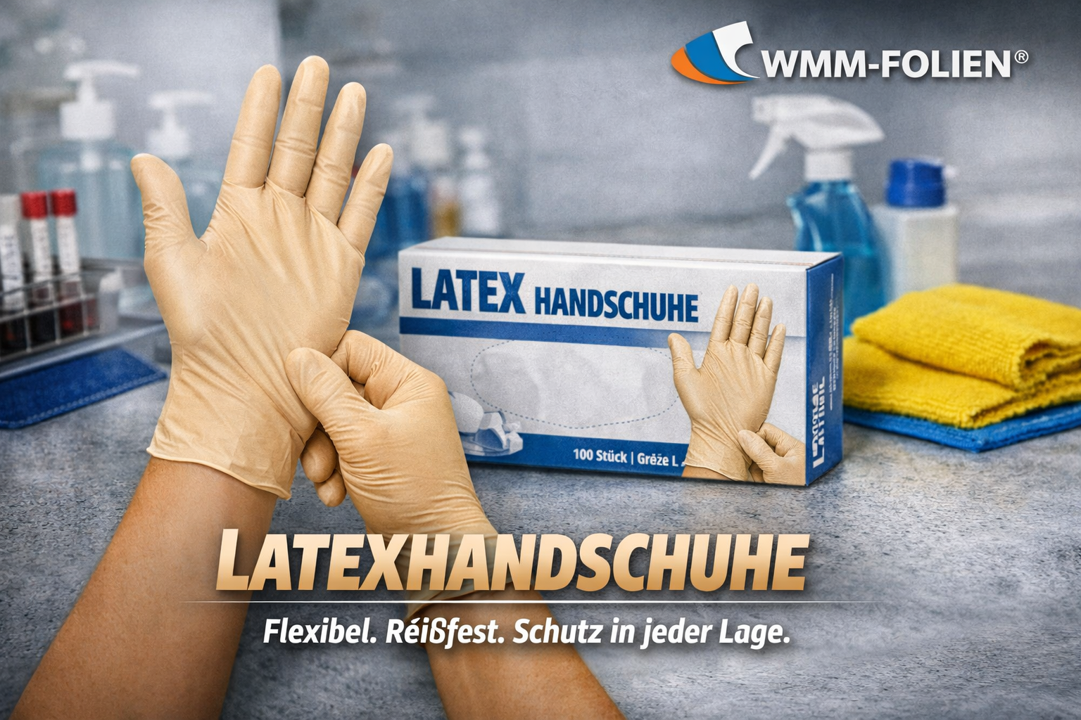 Latexhandschuhe Beige – Flexibel, Reißfest & Hygienisch Größe S-XL ab 0,0004€ pro Stück