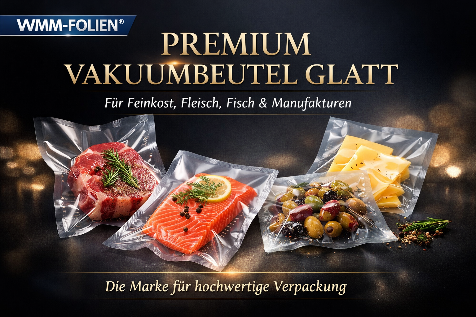 Vakuumbeutel glatt – professionelle PA/PE‑Qualität für Lebensmittel & Industrie in 90µ Stärke