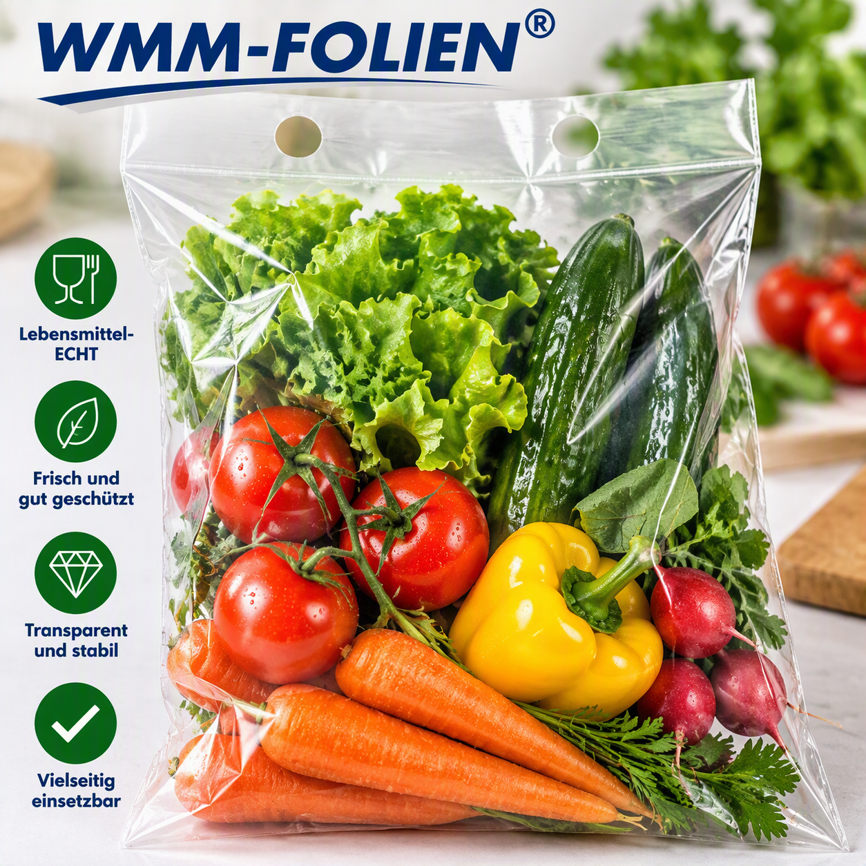 ABRISSBEUTEL MDPE/ HDPE FLACHBEUTEL GELOCHT VERPACKUNGSEINHEIT ABREISSBEUTEL