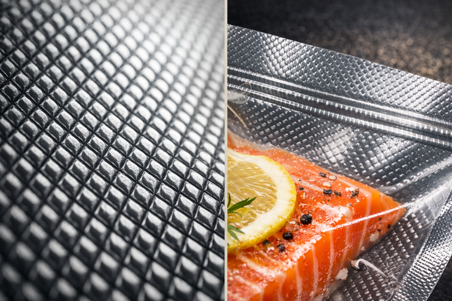 Vakuumrollen Goffriert 105µ Premium Qualität von WMM-FOLIEN