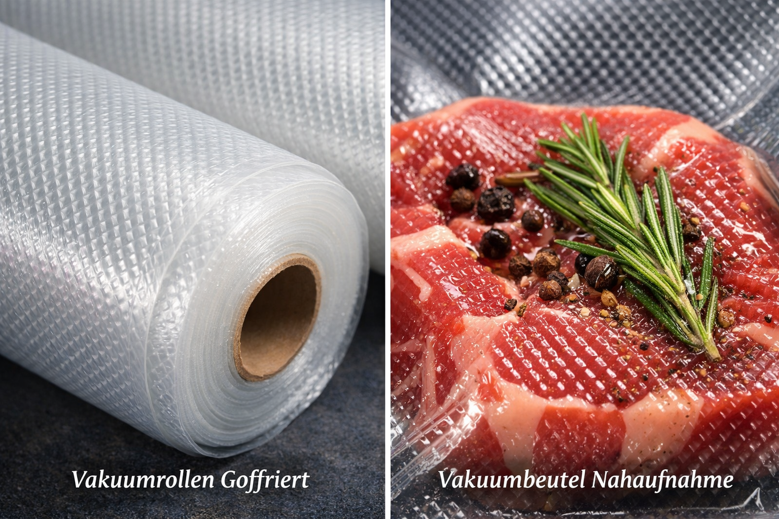 Vakuumrollen Goffriert 105µ Premium Qualität von WMM-FOLIEN